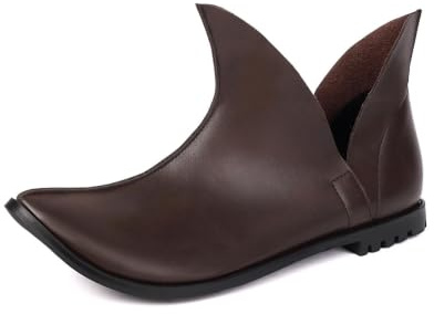 Generisch Botines de encaje estilo medieval para hombre Clásico calidad de exportación de cuero imitación tobillo botas para el día a día