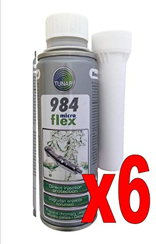 TUNAP 984 pulitore iniettori Diesel 200 ml. N. 6 FLACONI