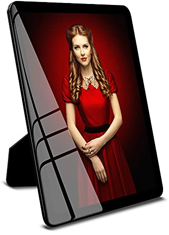 Bluesun 6x8 Picture Frame Black, hanging picture frame, Matted for wall and tabletop Decor (6x8, black)