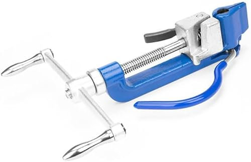 Kotsy Tendicinghia Tenditore in acciaio Strumenti di Fasciametallo Pinza per Reggette Manuale Strumenti di Fissaggio Fascette Metalliche Per il di Fasci di Nastri in Metallo o acciaio(Spirale)