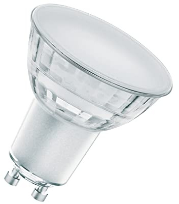 Osram Lamps Superstar dimmbare LED-Lampe besonders hoher Farbwiedergabe (CRI90) GU10-Sockel,klares Glas,Warmweiß (2700K),575 Lumen,Ersatz herkömmliche 46W-Leuchtmittel,dimmbar,1-er Pack,4058075613164