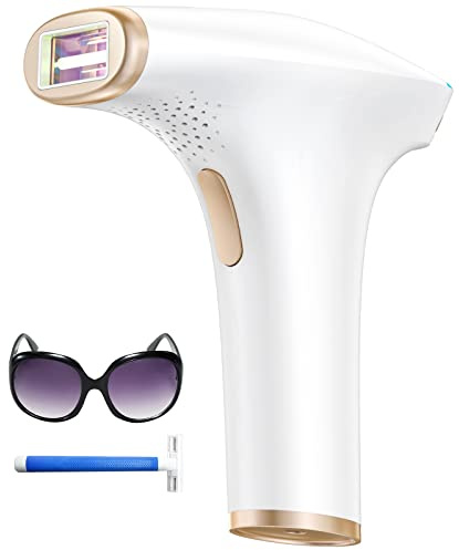 Depiladora Láser IPL Sin Dolor-Depiladora de Luz Pulsada 3 Funciones Avanzadas (HR/SC/RA), Depilacion Laser 9 Niveles de Energía para Mujeres y Hombres, Ideal para Rostro, Bikini y Cuerpo