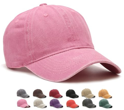 WENAUANG Retro Gorra Beisbol Mujer, Gorra de Gorra Beisbol Lavada y Desgastada, Gorra Mujer Verano, Visera para para Hombres y Mujeres