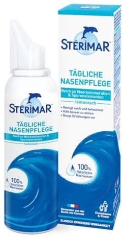 Stérimar Hygiene Meerwasser Nasenspray - 100% natürliches Meerwasser - 2 in 1 Spray & Spülung für Erwachsene und Kindern ab 3 Jahren
