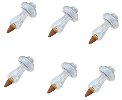 Automatische Bewässerungskugeln, 6 Stück, 500ml Wasserspender für Zimmerpflanzen, Balkon und Garten (Pilz)