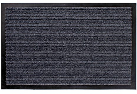 Spetebo Schmutzfangmatte grau - 80 cm x 180 cm - Fußmatte Fußabtreter Türmatte Außen