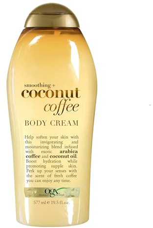OGX Smoothing + Coconut Coffee Body Cream 19.5 oz