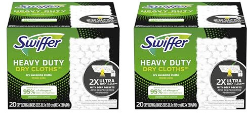 Swiffer Sweeper Heavy Duty Dry Sweeping Cloths, 40 Count