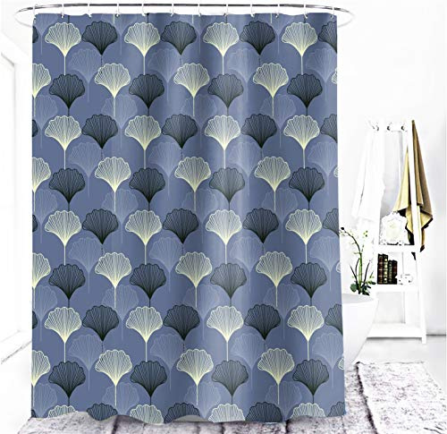 M&W DAS DESIGN Duschvorhang Shower Curtain Badewannenvorhang Badevorhang Anti Schimmel Waschbar Faltbar Schwer duschvorhang grau 180x200(BxH)
