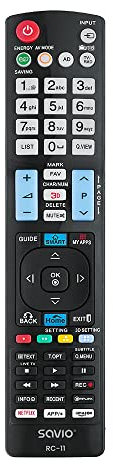 Savio RC-11 RC-11 Mando A Distancia Universal/Repuesto para TELEVISORES LG 3D 3D