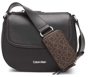 Calvin Klein Bella Novelty Crossbody, Black/Silver Multi, One Size