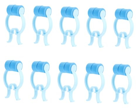 MAGICLULU Pinze per Naso Portatili 10 Pezzi, Fermagli Nasali Ergonomici Antiscivolo per Uso Domestico, Accessori Pratici per Fissaggio e Gestione Epistassi, Design Compatto per Amici e Famiglia