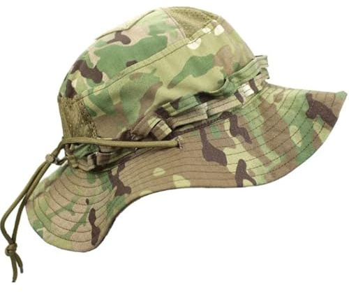 RALSPEC Multicam - Cappello Boonie mimetico, cespuglio, giungla, tesa larga, esercito militare, cappello da sole, cappello da cadetto, MTP, Airsoft, mimetico, taglia unica