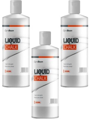 GymBeam Gesso Liquido, Magnesite Liquida per Fitness, Chalk per Arrampicata, Riduce la Sudorazione, Migliora la Presa, Aumenta Le Prestazioni, Non Macchia e Previene l'Inalazione (250 ml (3er Pack))