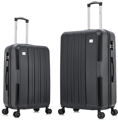 Medium Suitcase and Cabin Lugagge 2pcs Set Luggage Lightweight 4 Wheel Suitcases Set of 2 Hard Shell Suitcase Travel Case Check in