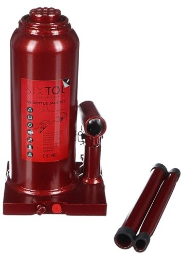 SIXTOL SX Bottle Jack Premium 10T | Hydraulischer Wagenheber | 10 Tonnen | Profiqualität | Vollverschweißte Konstruktion