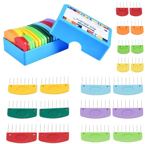Blocking Pins,20Pcs Blocking Pins for Knitting & Crochet Projects,Crochet Blocking Board and Pins Knitting Kit with Storage Box, Knitting Blocking Mats & Pins