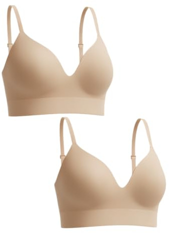 SHAPERMINT Bra - Wireless Sleep Bras for Older Women No Underwire - Wirefree Bralettes for Women with Support - Wireless Bra Bralette