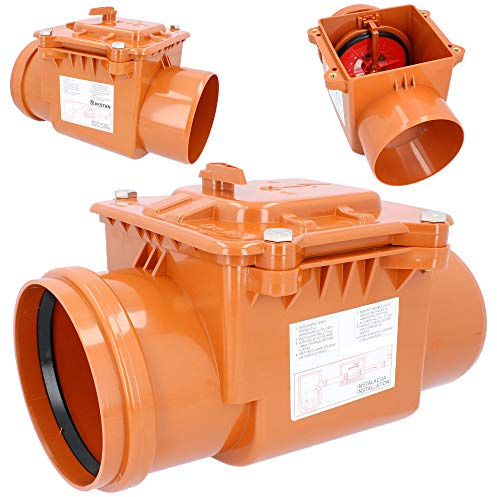 PEštan Backventil Ø DN 200 Orange | Grodavlopp, Avlopp, KG HT Rör