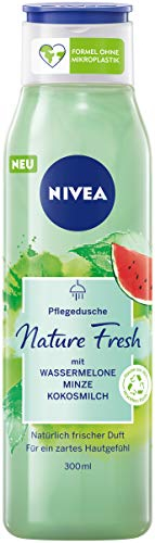 Nivea, Gel doccia Fresh Blends anguria, 300 ml, con profumo rinfrescante di anguria, da donna, vegano, con estratti di frutta e latte vegetale