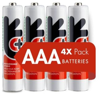 Piles Rechargeables AAA, Lot de 4 Piles AAA HR03, Piles Rechargeables 1000 Fois Piles AAA 1100 NIMH HYBRIO, 1.2V appareils