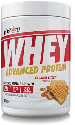 Per4m Whey Advanced Protein (900g) Caramel Biscuit - Proteiner - Vassleproteinblandning