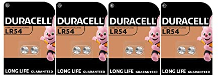 8X Duracell LR54 LR1130 V10GA 189 191 (4 Blister à 2 Batterien) 8 Batterien