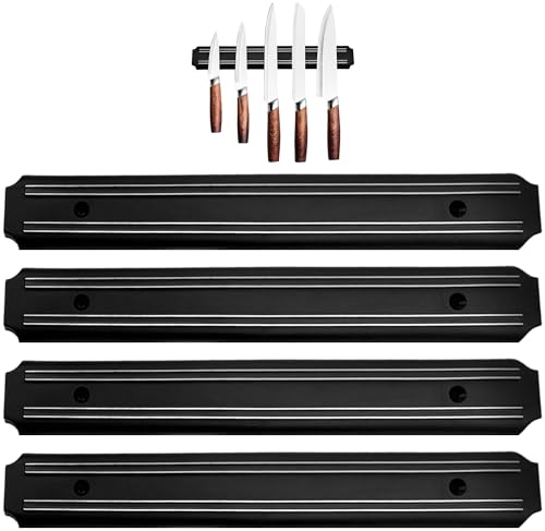 Magnetleiste messer wand 4 Stück 33 cm messerhalter magnetisch messer magnetleiste messerleiste magnetisch messermagnetschiene magnetischer messerhalter
