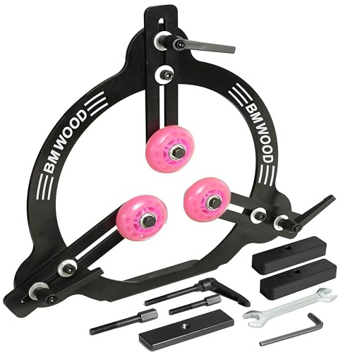 BMWOOD Woodturning Steady Rest MC-FS7 for 12inch,14inch and 16inch Swing Size Lathe for Spindle Woodturning.