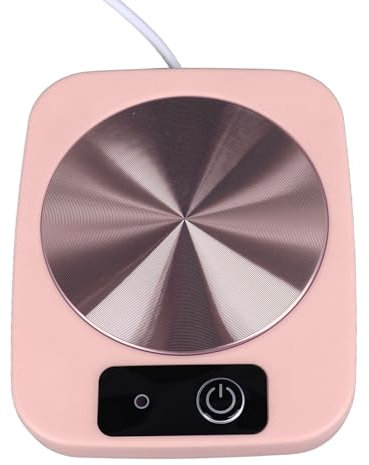 Smart Cup Heater, Portable Mug Heater, USB Powered, Waterproof for Home (Pink)