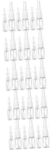Housoutil 10Pcs Nasal Spray Pump Bottle Sprayer Empty Mist Nasal Container | Fluids Nose Bottle Nasal Spray Bottle Portable Salt Water Cleaner Travel White