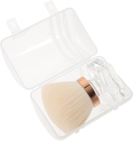 CANIGHT Puderpinsel Für Damen Weicher Konischer Make-up-pinsel Mit Sanften Borsten Für Blush Highlighter Und Konturierung Für Unterwegs Und Einfache Handhabung Transparentes Design