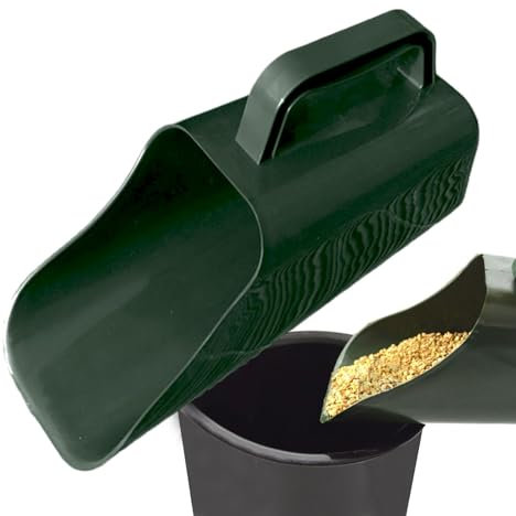 Paletta per terreno, pala per terreno per piante, paletta resistente, raschietto per secchio da 5 galloni, strumento di costruzione, miscelazione e versamento efficienti, design ergonomico del manico