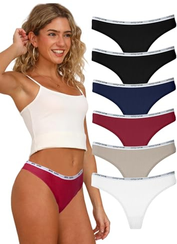 Hialegion Bragas Bikini para Mujer Transpirables, Tanga Bonita, Calzoncillos Deportivos con Cinturón Elástico Multipack M