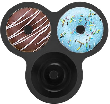 Silicone Donutform 3 Formar Återanvändbar Plåt