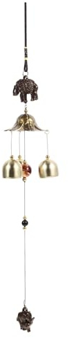 Zerodeko Campanello di Metallo per Porta Suono Chiaro, Decorazione Murale in Metallo per Casa e Negozio, Campanello per Ingresso e Porta Design Creativo