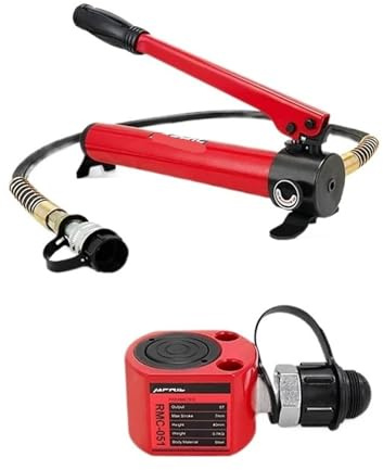 Hydraulcylinder, Tunn typ 5T hydraulcylinderuttag med handpump RMC-051 CP-180 7 mm slaglängd paket 2(RMC-051 with CP-180)
