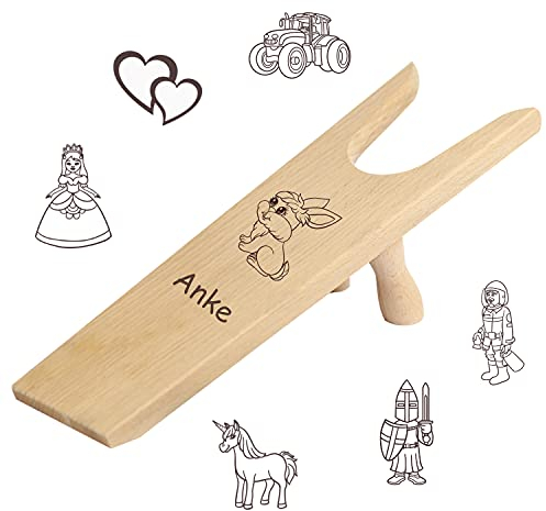 Stiefelknecht aus Holz - Schuhe ausziehen ohne Bücken! GRATIS mit persönlicher Gravur - Schuhauszieher praktisch & robust für Reitstiefel, Motorradstiefel, Gummistiefel, weitere Fußbekleidung …