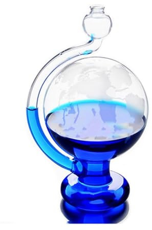 YAKU Prévisionniste en verre tempête Prévision Météo Prévisions Décoration de maison Bouteille Moniteur visuel en direct Boîte de rapport Boule d'intérieur Bureau pour enfants Jouet