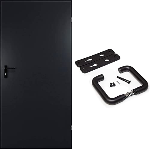 kuporta Stahltür Kellertür Garagentür Mehrzwecktür Xaver anthrazit 77,0 x 201 cm DIN links innen öffnend inkl. Drückerset