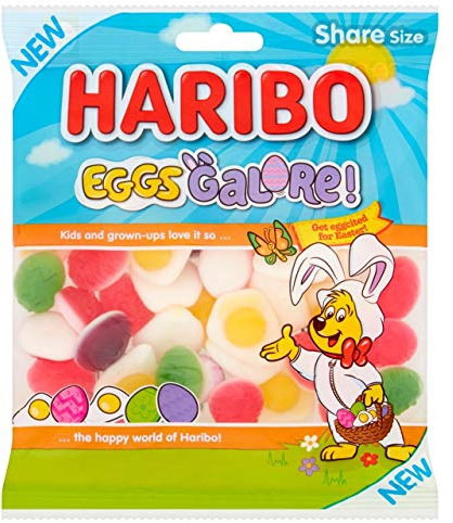 Haribo Eggs Galore! Easter Fruity Foam Gummy Sweets 180g