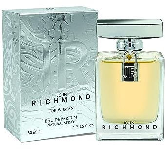John Richmond for woman Eau de Parfum für Damen, fruchtig, blumig, elegant, sinnlich, feminin, kräftiger und frischer Duft, 50 ml
