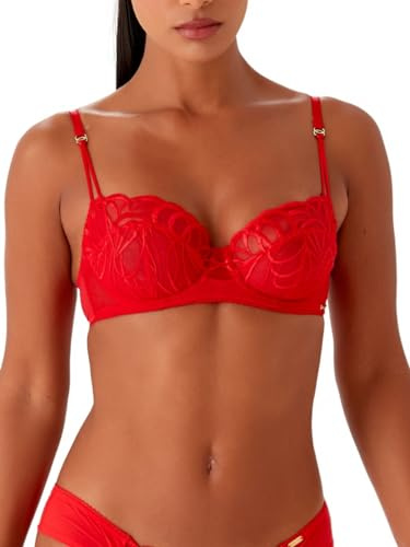 Gossard Women's Non Padded Balconette Bra, Fiesta Red, 36B