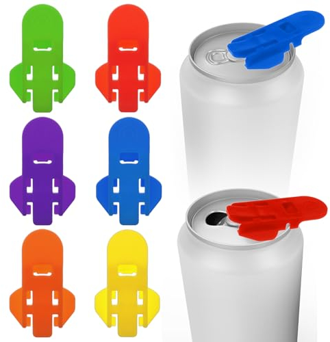 Simarro Apriscatole manuale multicolore, 6 pezzi, strumento per aprire lattine di birra e bibite