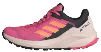 Adidas Mujer Terrex Trail Rider Trail Running Shoes, Pink Fusion/Amber Tint/Pink Fusion, 37 1/3 EU