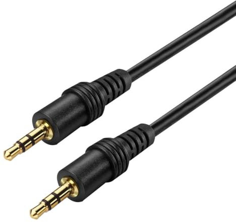 ULTRICS AUX Cable 1.5 M, 3.5mm Gold Plated Jack Audio Cable, Male to Male Auxiliary Cord Home Car Stereo Lead Compatible with Headphone MP3 Player Speaker iPhone iPad iPod Smartphone Tablet PC Laptop