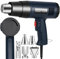 SinLaw Décapeur Thermique Professionnel 2500W, Pistolet à Air Chaud 50℃~650℃ Température Variable en Continu, 2 Débit D'air,Protection de Surcharge,5 Buses,Pour Décongeler, Souder
