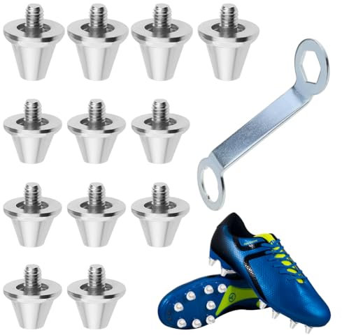 12 Stück Fußballstollen für Nike Schraubstollen, Fußballschuhe Ersatzstollen für Nike Stollen, für Nike Ersatzstollen, für Nike Stollen Ersatz, Eisenstollen für Nike, 2 Größen,11mm, 13mm