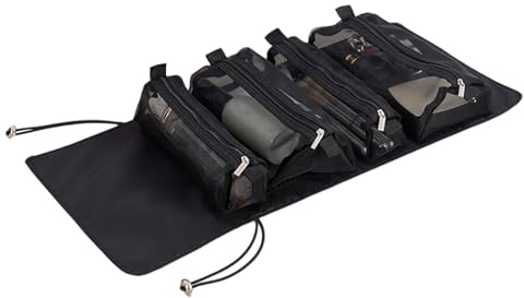 Rollo De Inodoro - De Maquillaje, Accesorios De Viaje | Organizador de Productos De Higiene Plegable para Artículos de Baño, Suministros De Viaje, Herramientas Diarias para El Cuidado De La Piel