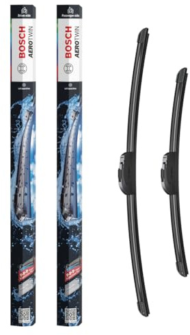 Bosch Aerotwin Aerotwin eAR 552 S Tergicristalli Anteriori, Set di 2 Tergicristalli di Ricambio, con Adattatore Preassemblato, 550 mm / 400 mm - Confezione Salvaspazio